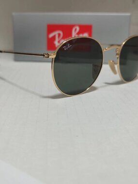 Authentic Ray-Ban Round Metal 3447 50 mm